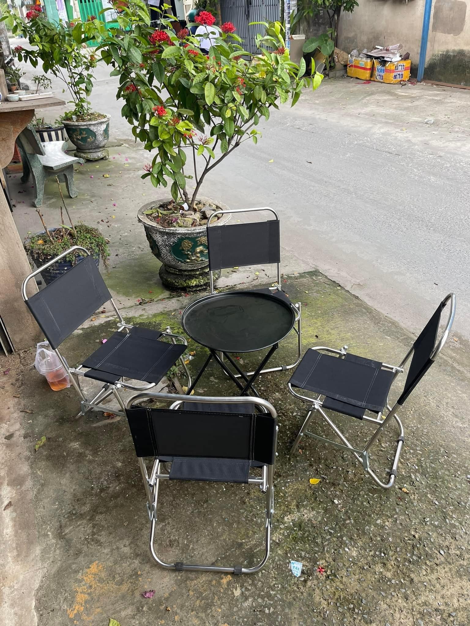 Bàn ghế cafe ngoài trời Bàn ghế cafe ngoài trời