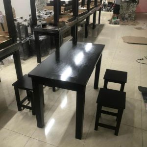 Bàn ghế gỗ cafe mini
