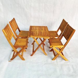 Bàn ghế gỗ xếp