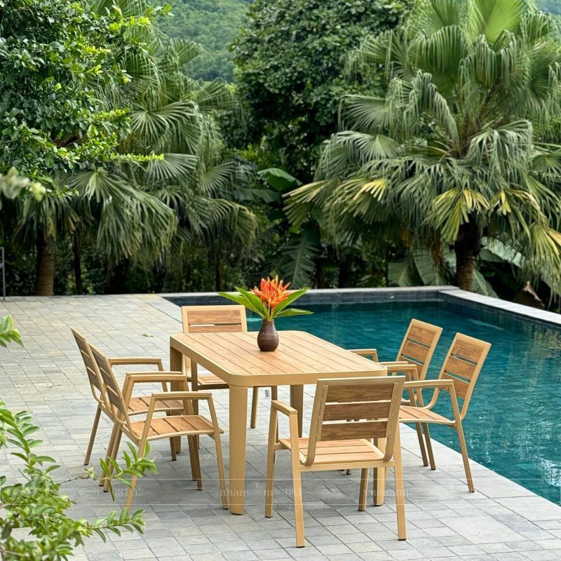 Bàn nhựa ngoài trời Bàn nhựa ngoài trời