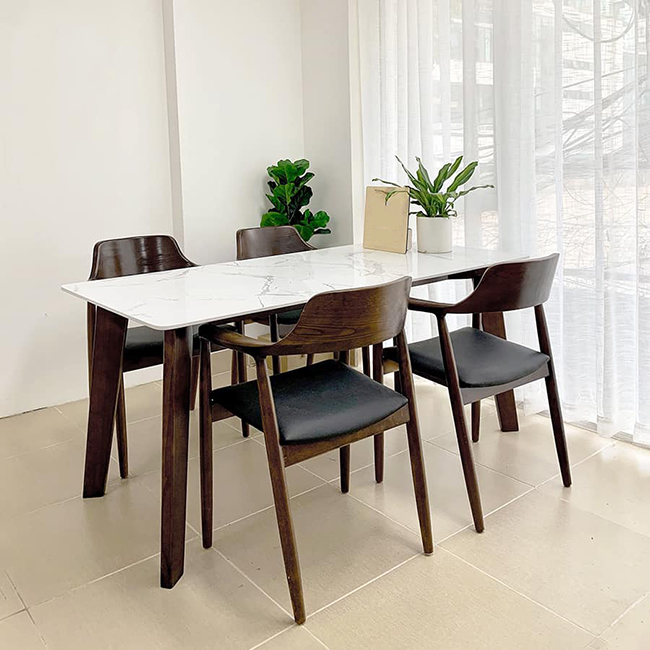 Bộ bàn ăn gỗ 4 ghế Bộ bàn ăn gỗ 4 ghế