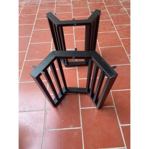 Chân bàn gỗ nguyên khối chữ V