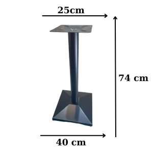 Chân bàn mặt tròn đế vuông