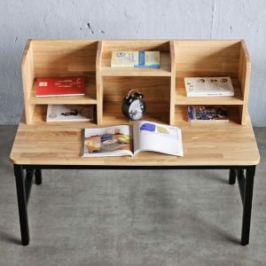Chân bàn xếp có kệ sách