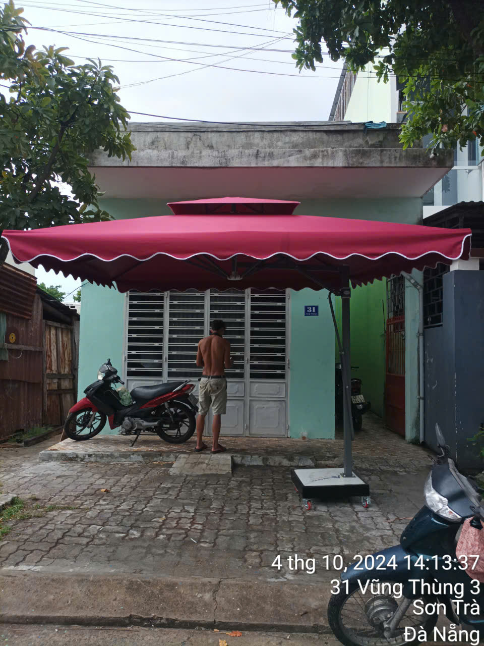 Dù lệch tâm vuông 5m