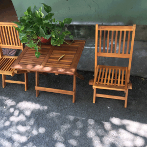 Bàn ghế ban công gỗ