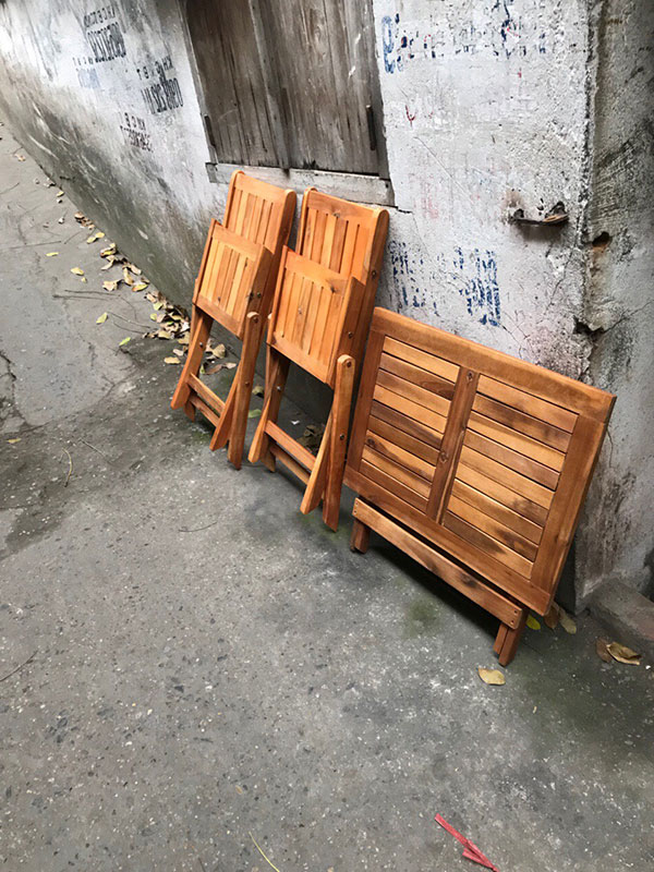 Bàn ghế ban công gỗ Bàn ghế ban công gỗ