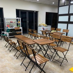 Bàn ghế fansipan xếp gọn
