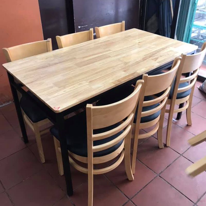 Bàn gỗ chân sắt Bàn gỗ chân sắt