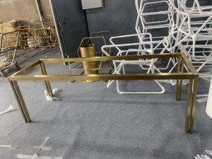 Chân bàn ăn inox