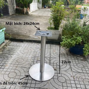 Chân bàn inox tròn