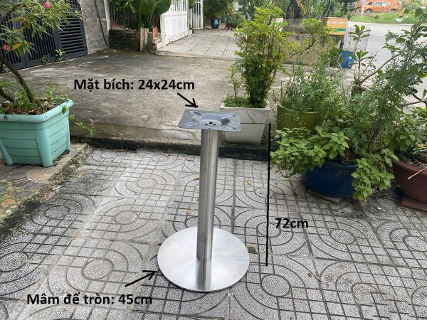 Chân bàn inox tròn