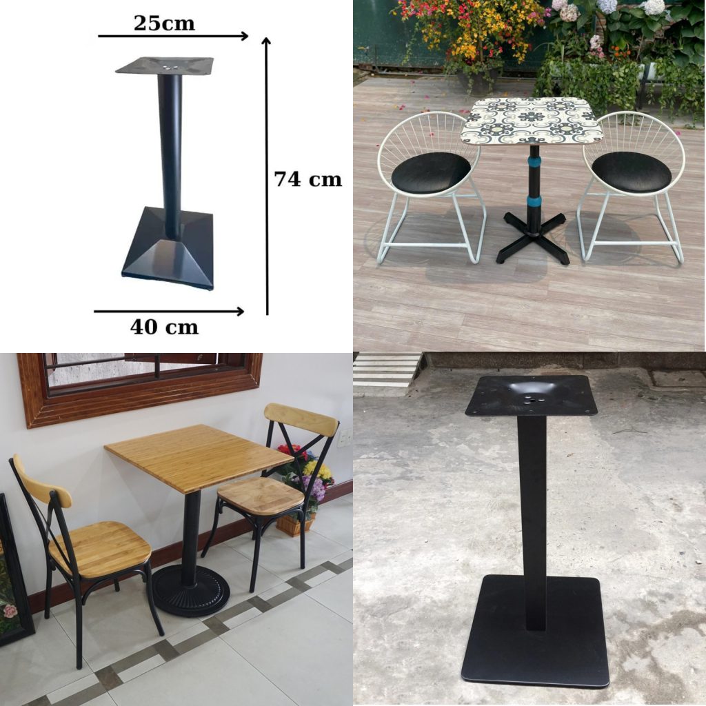 Chân bàn sắt hộp Chân bàn sắt hộp