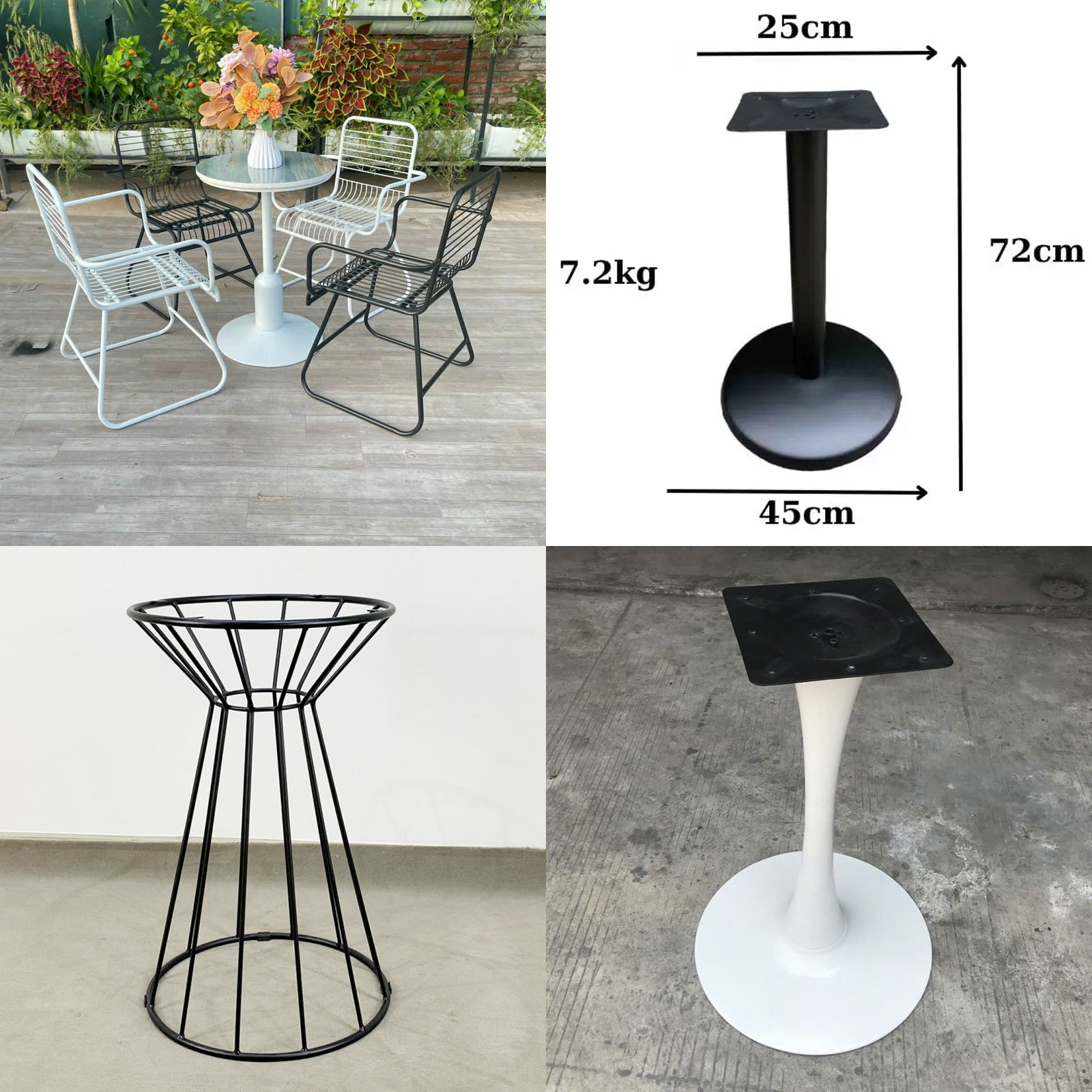 Chân bàn sắt tròn Chân bàn sắt tròn