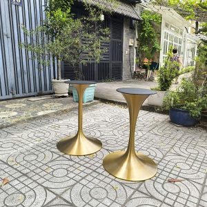 Chân bàn trụ inox vuốt cong