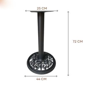 Chân gang đúc chiếc lá