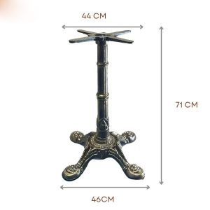 Chân gang đúc mạ vàng