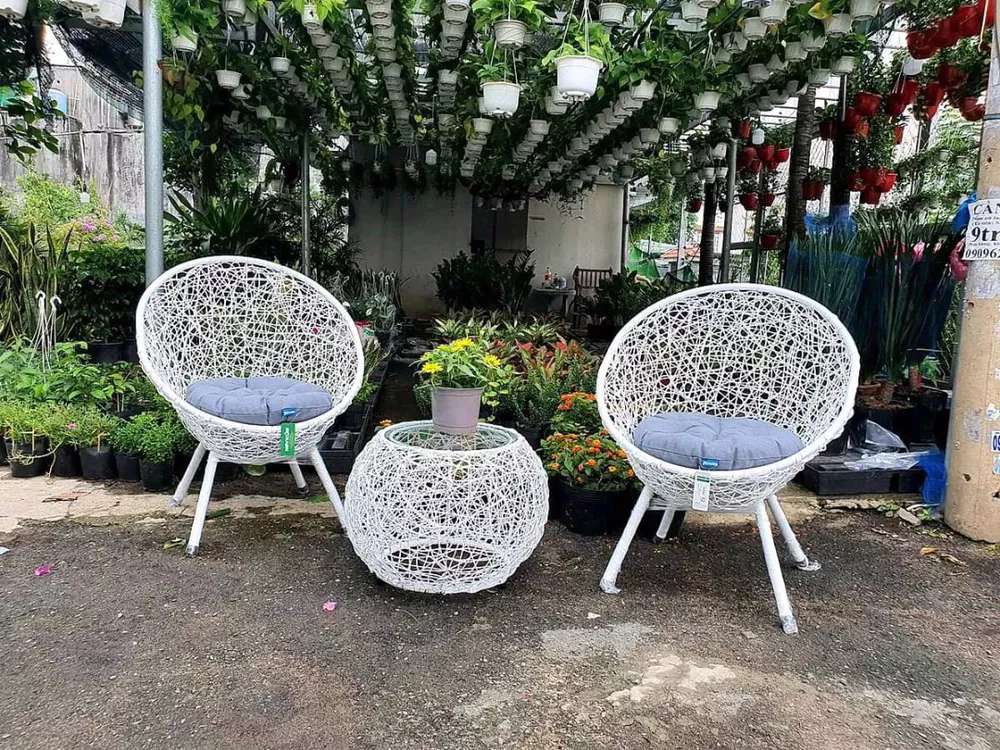 Ghế mây ngồi ban công Ghế mây ngồi ban công