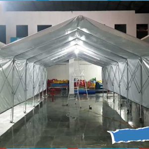 Nhà bạt làm kho chứa đồ di động