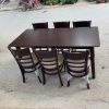 Bàn ghế nhà hàng bằng gỗ