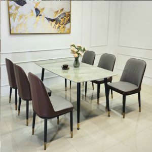 Bàn ghế nhà hàng mặt đá cao cấp