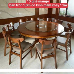 Bàn ghế quán ăn hình tròn
